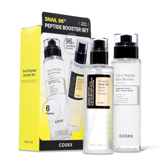 Snail Mucin 96% Peptide Booster Set - Amazon Exclusive - Korean Skin Care, Gift Sets, Skin Care Sets for Women, Advanced Snail Mucin Serum, Face Serum Snail 96% Peptide Set