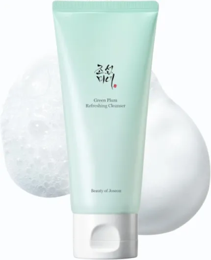 Green Plum Refreshing Cleanser Gel Type Deep Pore Cleansing, Acne Face Wash, Blackhead Remover for All Skin Types, Korean Skincare 100ml, 3.38 fl.oz 3.38 Fl Oz (Pack of 1)