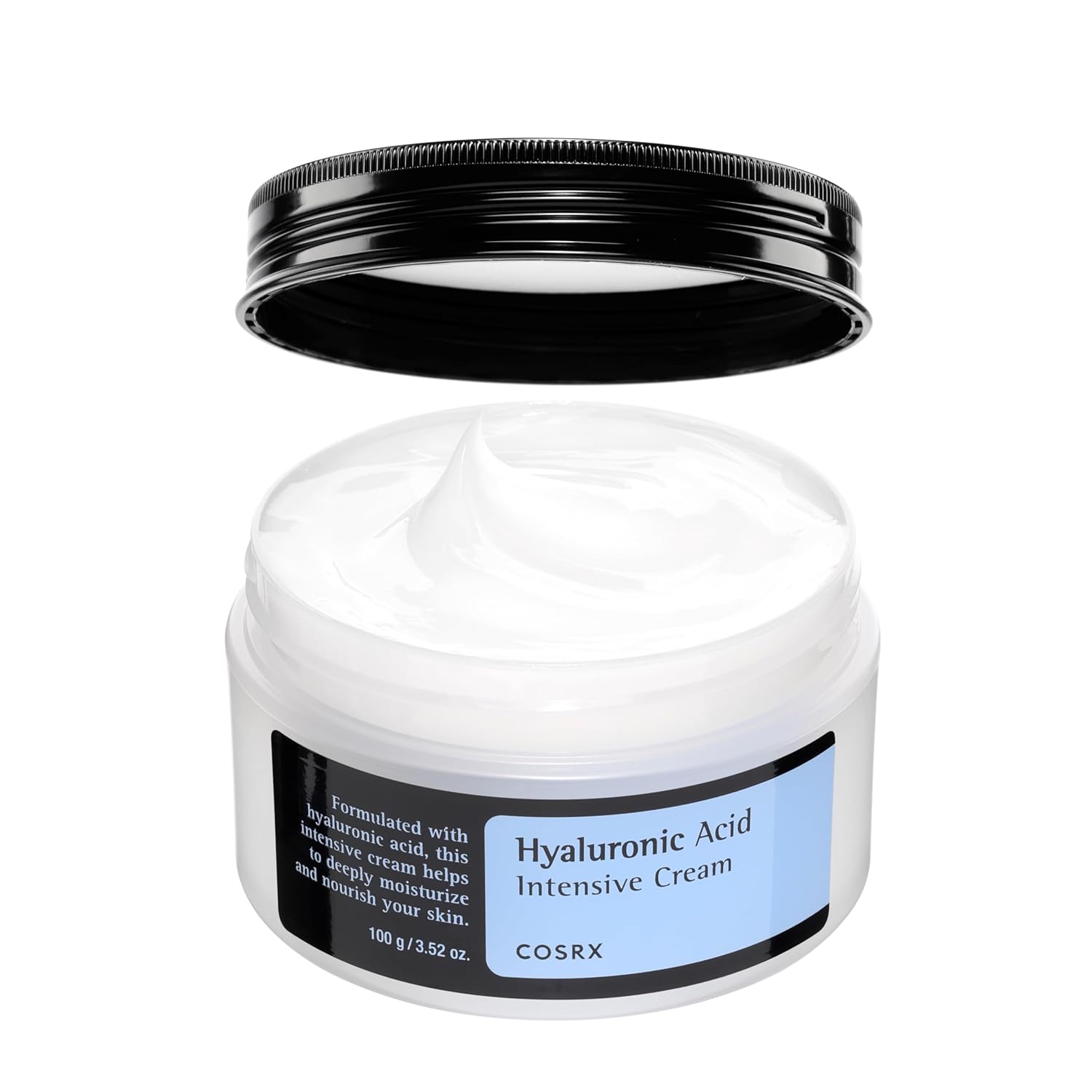 Hyaluronic Acid Moisturizing Cream, Long-lasting Hydration, Rich Moisturizer for Sensitive Skin 3.52 oz / 100g, Korean Skin Care, Animal Testing Free, Parabens Free