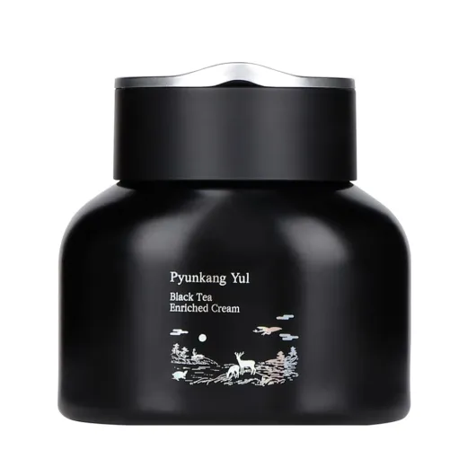 [PKY] Black Tea Enriched Cream for Anti-aging, Condensed Nutrition for Fine Line Care with Kombucha, Ginseng Extract, Zero-Irritation, Korean Skincare (2.02 Fl - Oz, 60ml)
