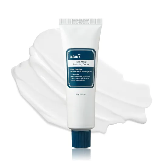 Rich Moist Soothing Cream 80ml, Repair Skin Barrier, Sensitive Skin, Hypoallergenic, Centella Asiatica, Ceramide, Moisturizer, Full Hydration, Non-sticky texture, Korean Moisturizer 2.7