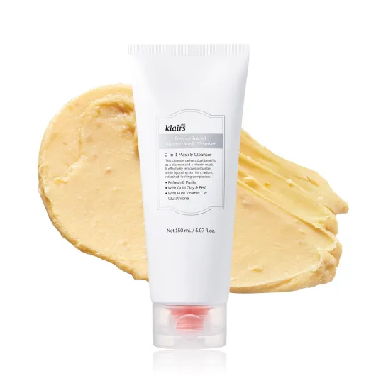 Freshly Juiced Vitamin Clay Mask Cleanser, Deep Pore Wash, Clear Radiant Skin, Glutathione, Tangerine peel powder, PHA, Niacinamide (5.07 fl.oz (Pack of 1)) 5.07 Fl Oz (Pack of 1)