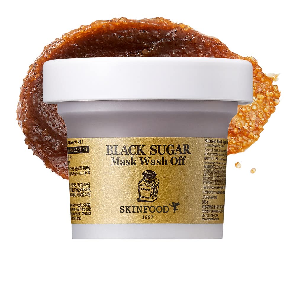 Skinfood Black Sugar Mask Wash Off Exfoliator, 3.53 Ounce 1 Count (Pack of 1)