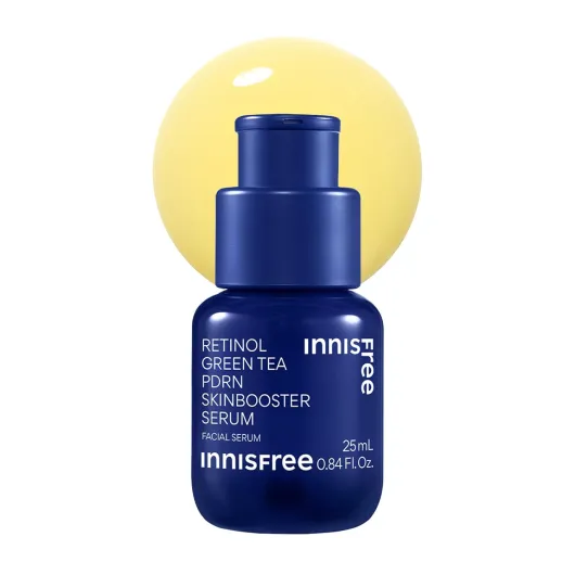 Innisfree Green Tea Retinol PDRN Firming Serum, Vegan Korean Skincare for Fine Lines and Skin Texture