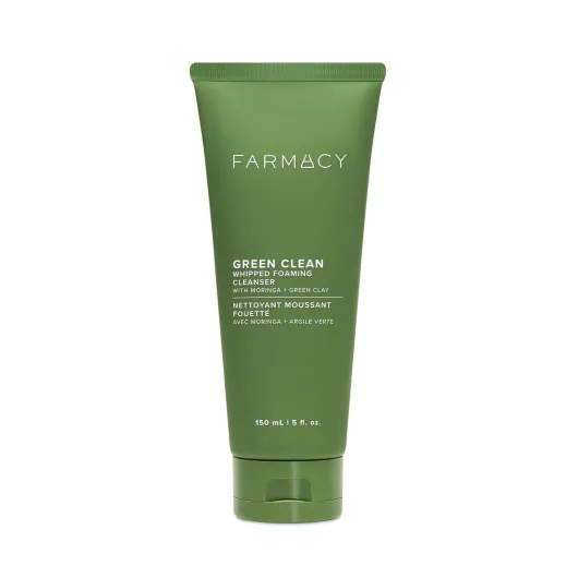Foaming Face Wash for Oily Skin - Whipped Greens Oil-Free Gentle Facial Cleanser + Exfoliator - Infused with Green Clay to Remove Impurities, Control Oil + Maintain Skin Hydration (150ml) Whipped Foaming Cleanser 5 Fl Oz (Pack of 1)