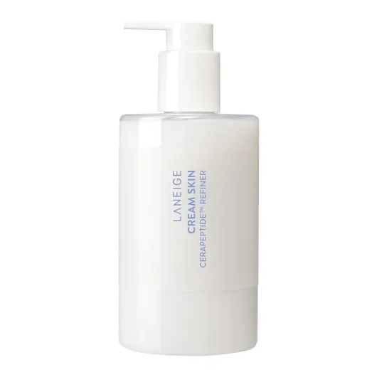 LANEIGE Cream Skin Toner & Moisturizer: Lightweight Refillable Korean Milky Toner with Ceramide & Peptide for Hydration, Firming, & Barrier Support 10.8 oz / 320 ml