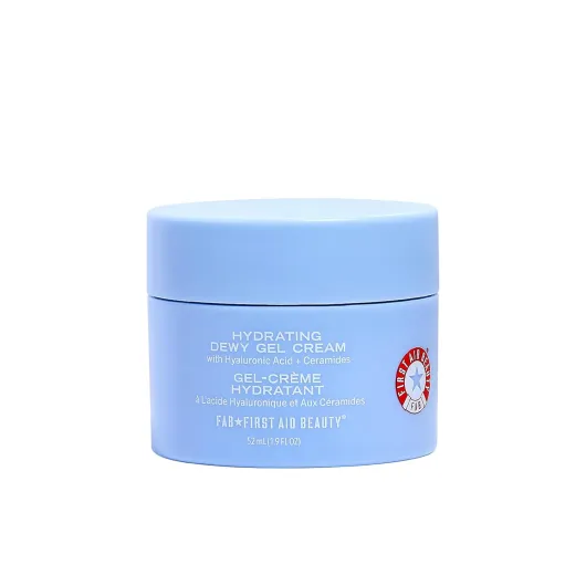 Hydrating Dewy Gel Cream, Lightweight Oil-Free Facial Moisturizer with Hyaluronic Acid and Ceramides, Helps Reduce Excess Oil Build Up & Improve Skins Hydration, 1.9 FL oz