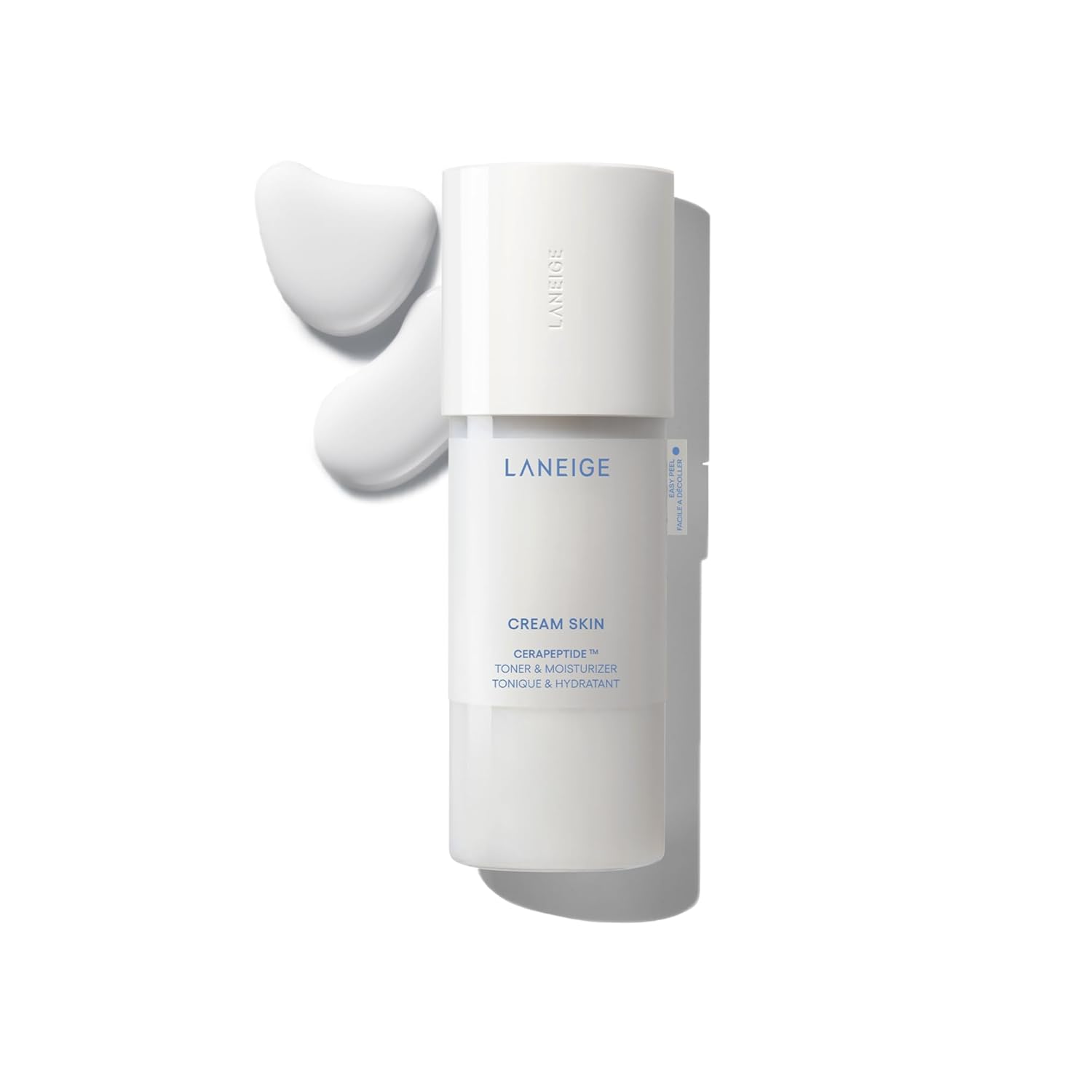 LANEIGE Cream Skin Toner & Moisturizer: Lightweight Refillable Korean Milky Toner with Ceramide & Peptide for Hydration, Firming, & Barrier Support 5.74 oz / 170 ml