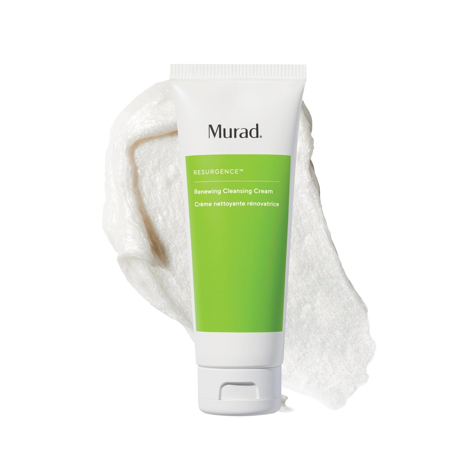 Murad Renewing Cleansing Cream - Age-Defying Gentle Face Wash with Lactic Acid & Vitamin E for Luxurious Smooth Skin - Apricot, Starflower and Peptides to Clean & Nourish Dry Skin & Wrinkles 5 Fl Oz (Pack of 1)