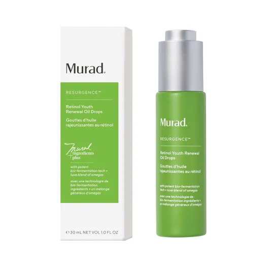 Murad Retinol Youth Renewal Oil Drops – Anti-Aging Retinol Facial Oil with Omega-Rich Oils – Hydrates, Smooths Fine Lines & Wrinkles – Lightweight, Fast-Absorbing Skincare Treatment – 1.0 oz