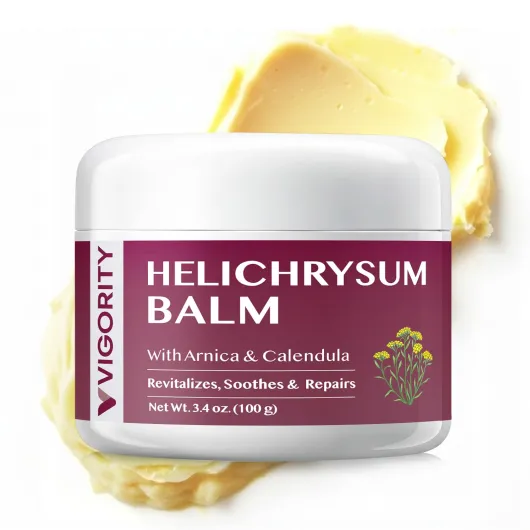 Helichrysum Balm Soothes & Repairs: Restorative Cream with Arnica & Calendula for Thin, Fragile, Bruised & Aging Skin – Moisturizes & Revitalizes Face & Body – Whipped Texture – 3.4 oz
