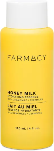 Hydrating Essence - Hydrating Honey Milk Toner + Facial Essence to Soothe, Moisturize and Strengthen Skin Barrier - Preps Complexion for Skincare Products or Makeup Application (120ml) 4 Fl Oz (Pack of 1)