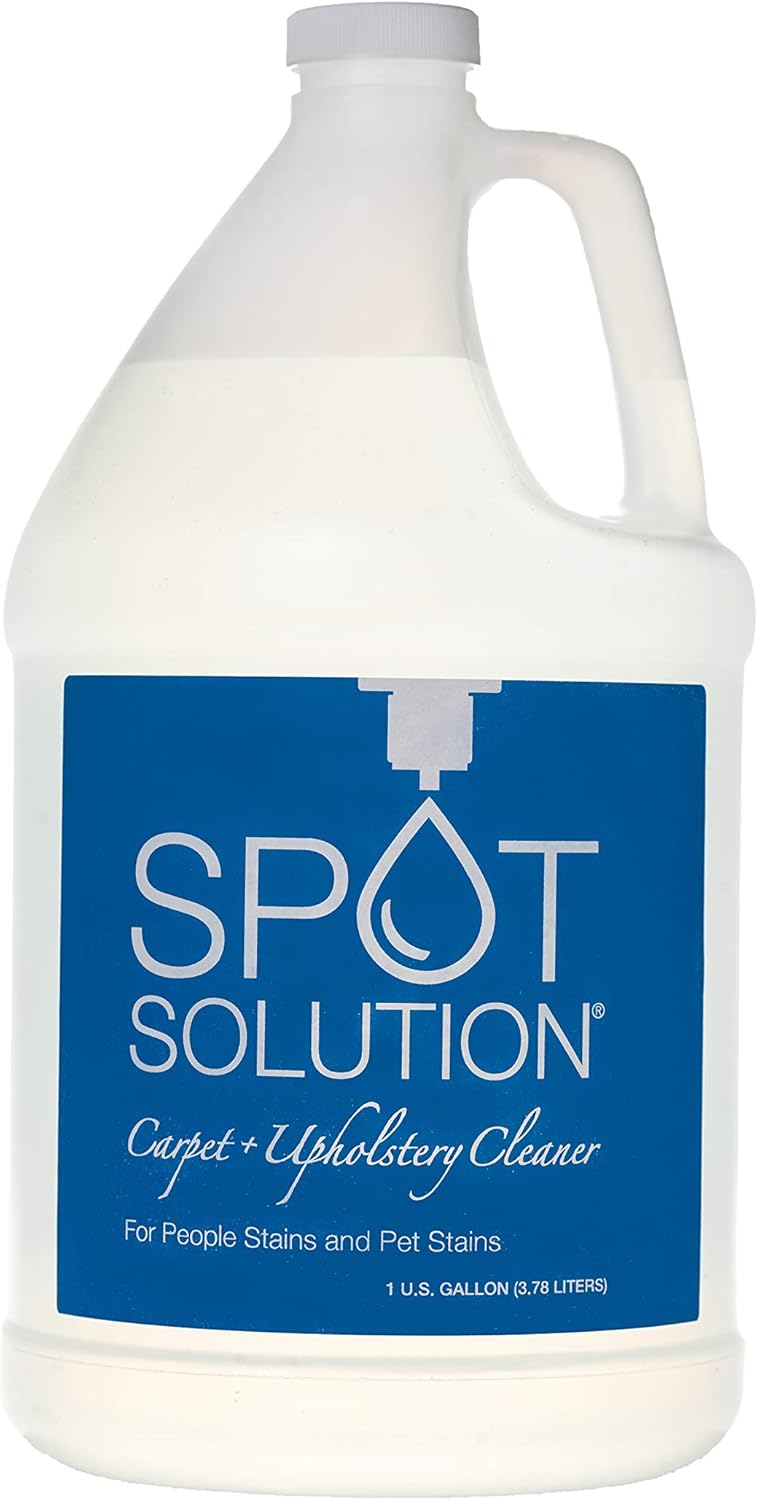 1 Gallon Carpet & Upholstery Spot Cleaner for Stains – Odor Free - Removes Pet Stain and People Stains – No Soap, No Residue – 128 oz