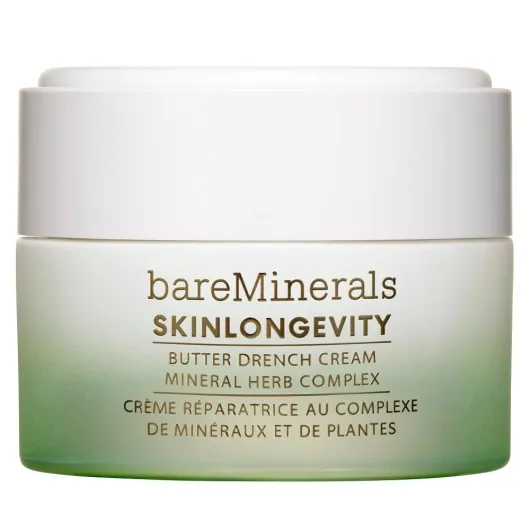 BareMinerals Butter Drench Restorative Rich Face Cream, Hydrating Face Lotion for Dry Skin, Boosts Moisture Retention, Soothes & Nourishes, Non-Comedogenic, Vegan Mineral Herb Complex