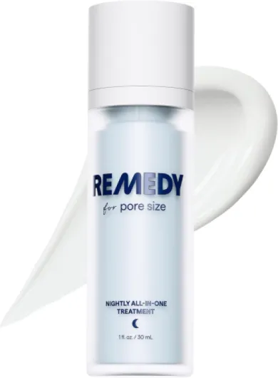 Remedy for Pore Size – Large Pore Minimizer with Retinol, BHA Salicylic Acid, Niacinamide – for Uneven Texture, Pimples, Blackheads, Whiteheads, Sebaceous Filaments – by Dermatologist Dr - Shah