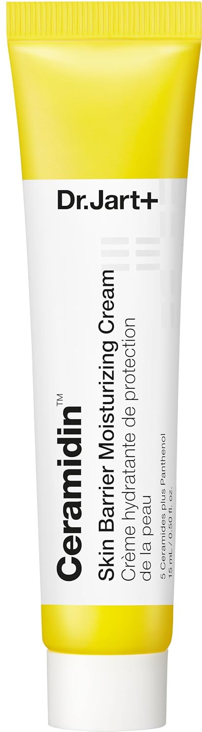 Dr.Jart+ Ceramidin Skin Barrier Korean Face Cream Moisturizer with Ceramides and Panthenol - Korean Skin Care 0.5 Fl Oz - Mini Travel Size