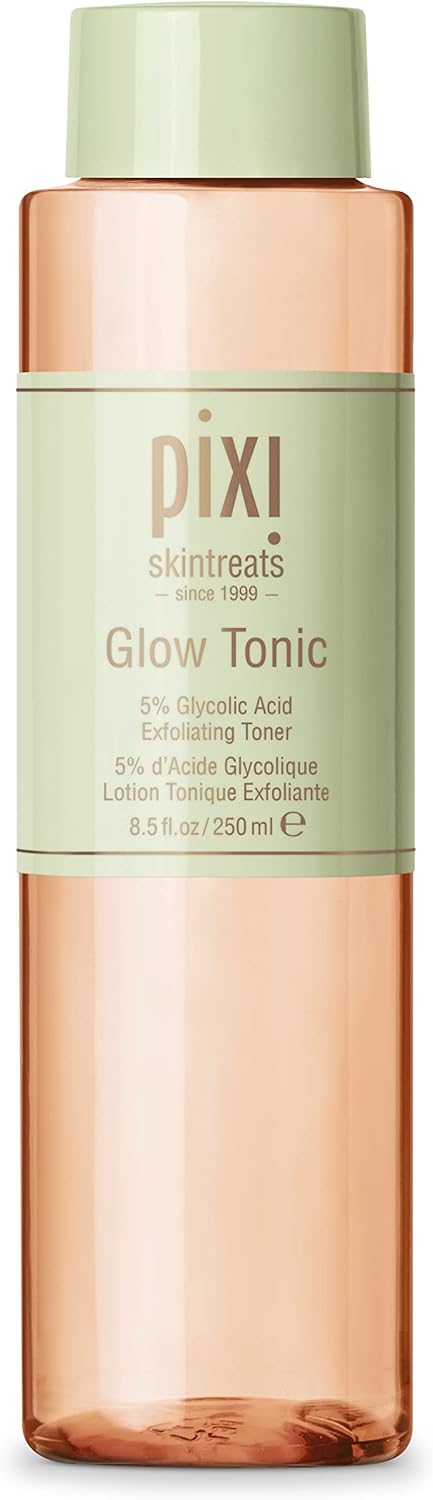 Glow Tonic Balancing Face Toner Glycolic Acid for Radiant Skin and Daily Brightening (8.5 fl oz / 250 ml) Original Size- 8.5 Fl Oz / 250 ml