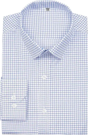 Mens Grade 4 Wrinkle-Resistant Plaid Button-Down Cotton Long Sleeve Regular Fit Gingham Dress Shirts X-Small 907 04 navy Gingham