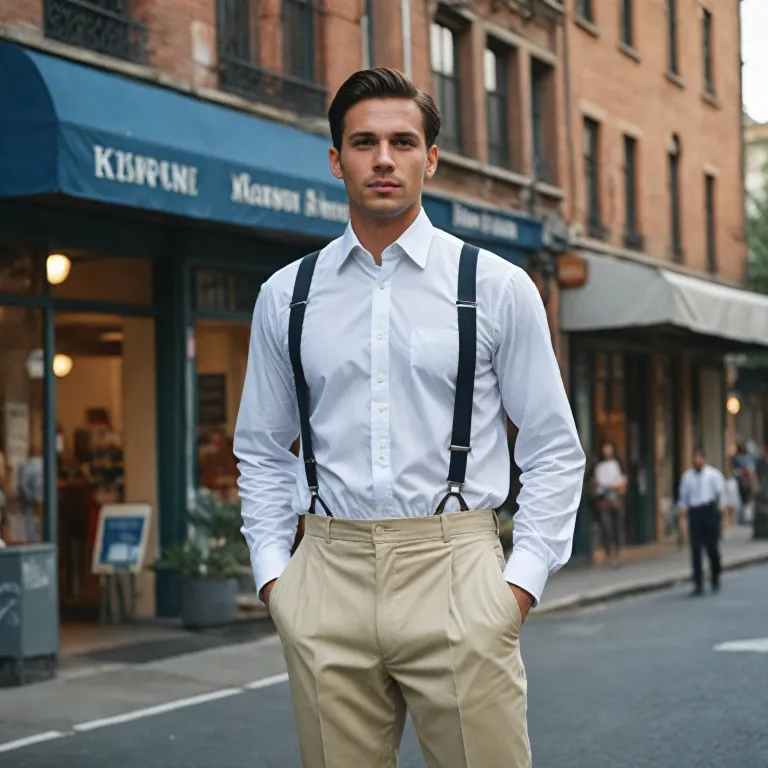 How to style white suspenders for a standout men’s look