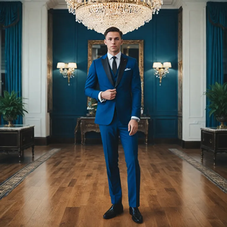 How to master the black tie and blue suit combination for men