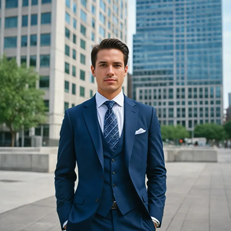 How to elevate your style with a navy blue suit and tie
