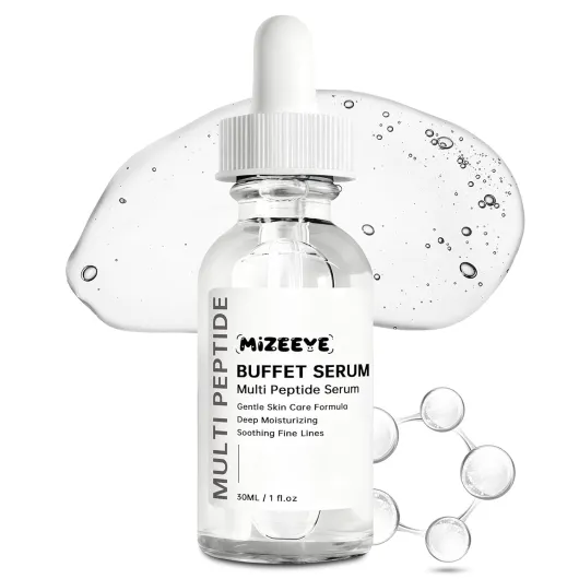 Buffet Multi Peptide Serum 30ml, Peptides + Hyaluronic Acid + Amino Acids + Lactic Acid, Anti-Aging Peptide Serum For Fine Lines & Crow's Feet, Improve Elasticity 1 PCS