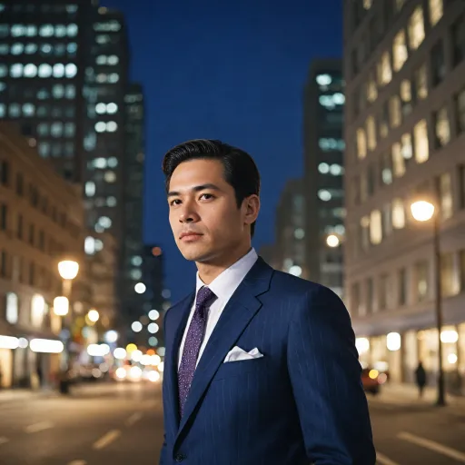 How to elevate your style with a navy blue pinstripe suit