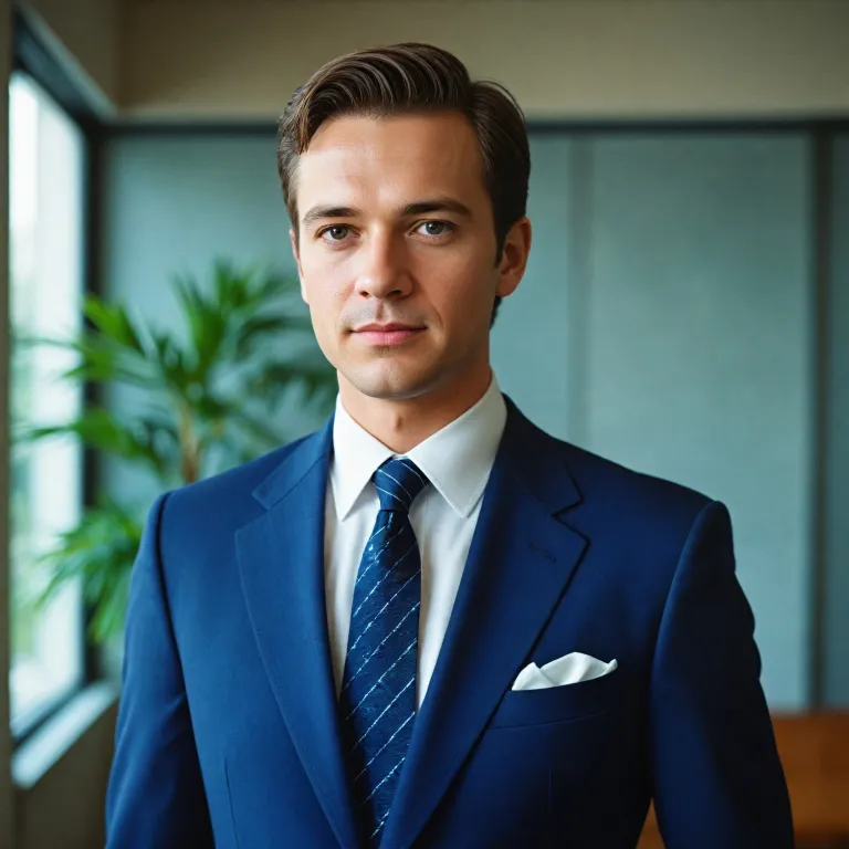 How to elevate your look with a suit and navy blue tie