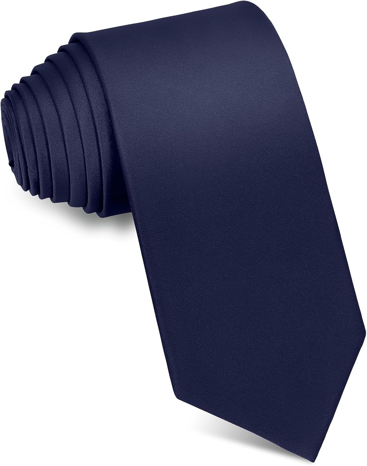 Men's Ties Solid Pure Color 3.15" (8CM) Necktie Black Ties For Men Deep Navy