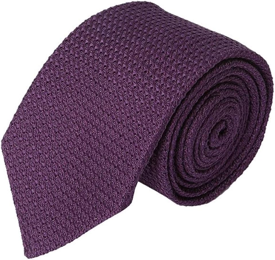 Italian Grenadine Tie – 100% Silk, Hand-Finished & Tipped, Made in Italy, Small-Batch Men's Accessory Violet