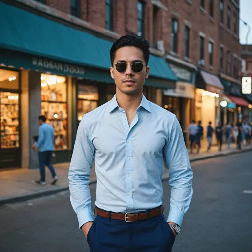 How to style a white blue shirt for men passionate about fashion