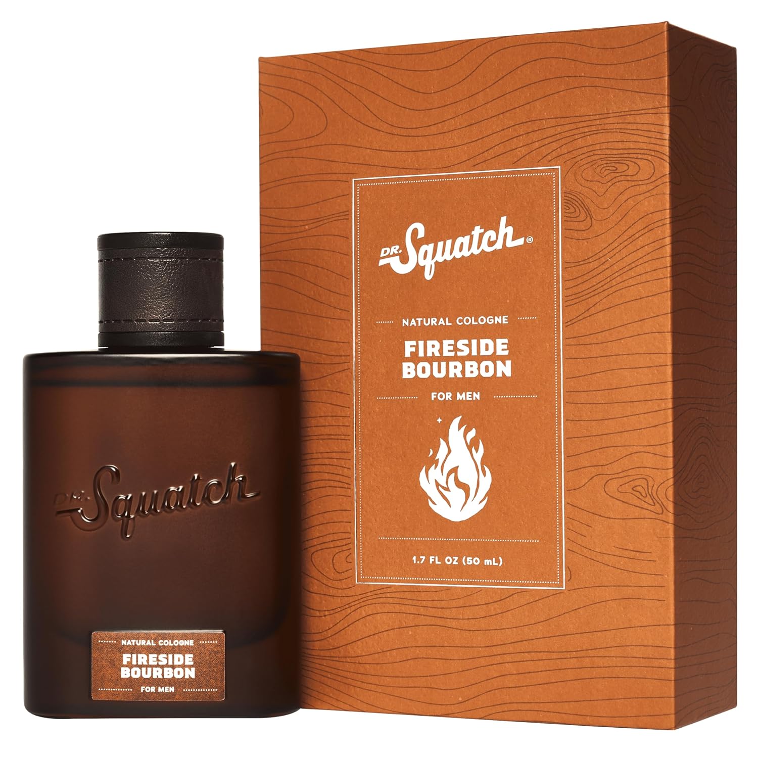 Dr - Squatch Natural Cologne for Men - Scent-Lock Technology and Sustainably-Sourced Ingredients - Fireside Bourbon Cologne (1.7 fl oz)