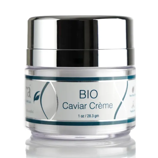 BIO Caviar Crème - Daily Hydrating Facial Moisturizer with Advanced Peptide Complex and Vitamin C - Night Cream for Dry Skin - Travel Size Nourishing Cream for Skincare Routine - 1 oz