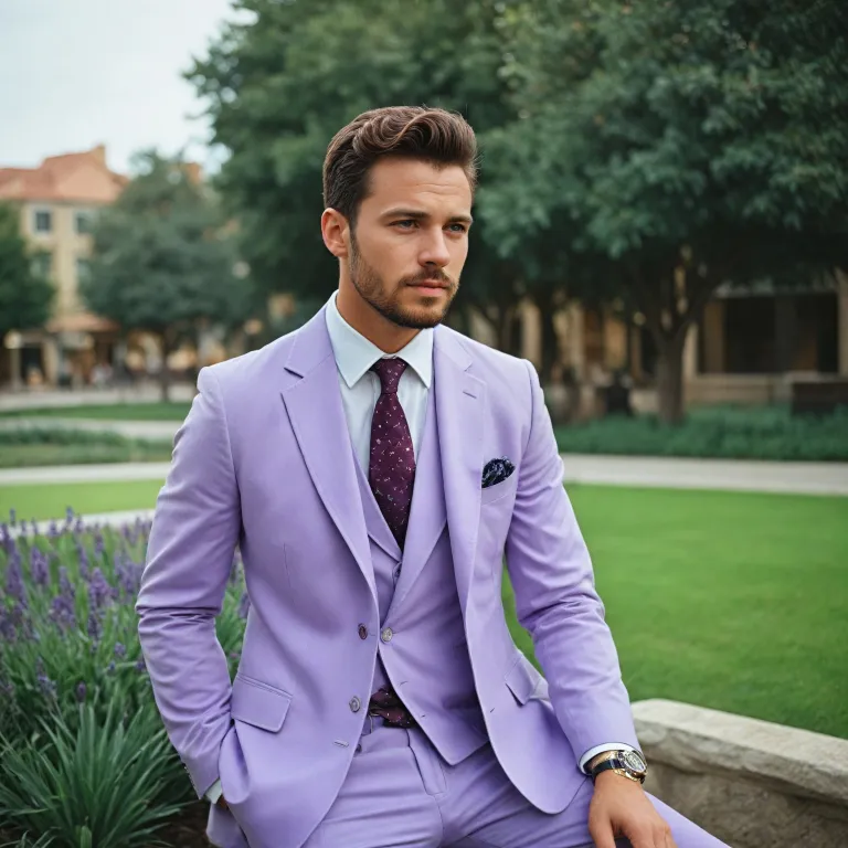 How to wear a lavender suit for men: style tips and inspiration