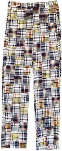 COUNTRY CLUB PREP Traditional Madras Pants 34 Multi