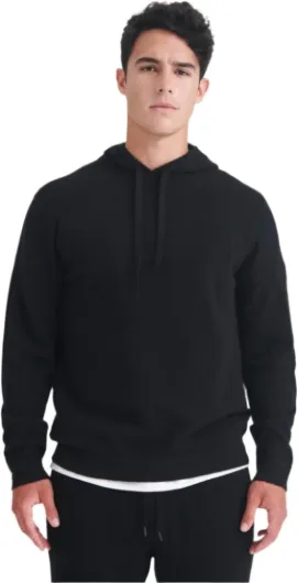 Mens The Off-duty Cashmere Hoodie Large Black