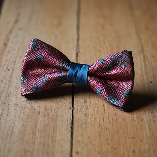 Elevate your style with a silk bow tie