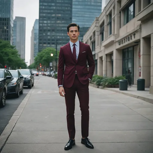 How to style a black and red suit for men with confidence