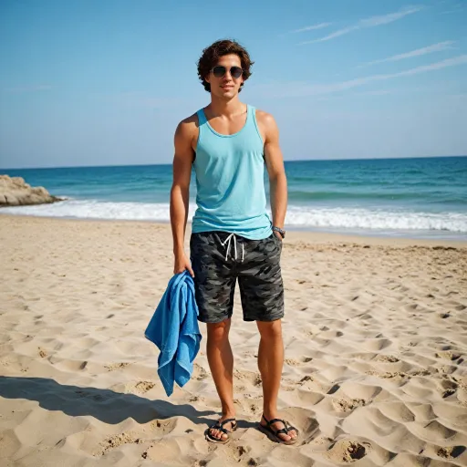 How to style camo swim shorts for a standout summer look