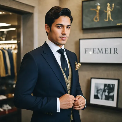 How to style a black and gold men's suit for a standout look