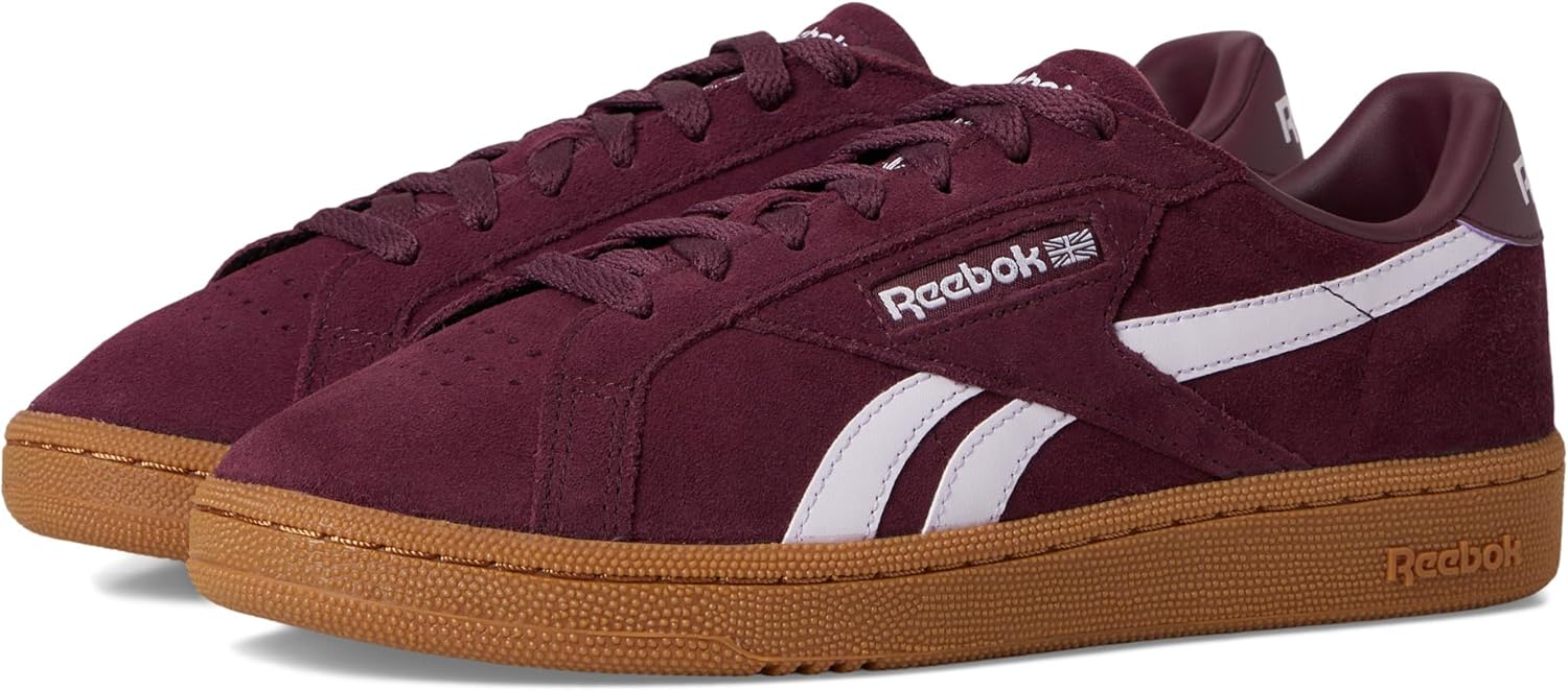 Unisex Adult Club C Grounds Sneakers 8 Black Cherry/Black Cherry/Digital Gleam