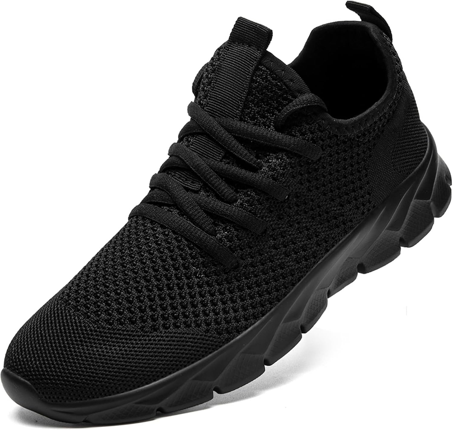 Mens Running Shoes Fashion Sneakers Tennis Walking Shoes Lightweight Athletic Gym Workout Shoes 7 Black