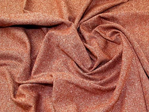 Donegal Tweed Wool Coating Fabric Terracotta - per Yard