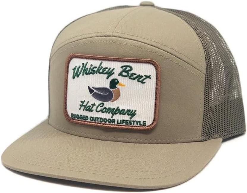 Green Head Adjustable Snapback Outdoor Lifestyle Duck Hat One Size Tan - 7 Panel