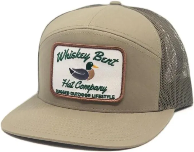 Green Head Adjustable Snapback Outdoor Lifestyle Duck Hat One Size Tan - 7 Panel