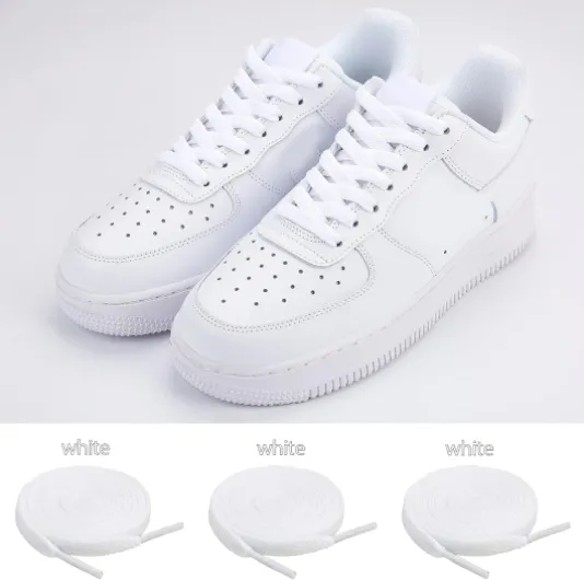 3 Pair Flat Shoe Laces for Sneakers, Shoelaces for Sneakers Athletic Running Shoes Boot Strings 47 inches D-white(3 Pairs)