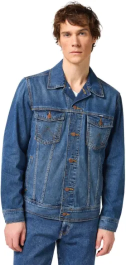 Men's Classic Denim Jacket L MID STONE