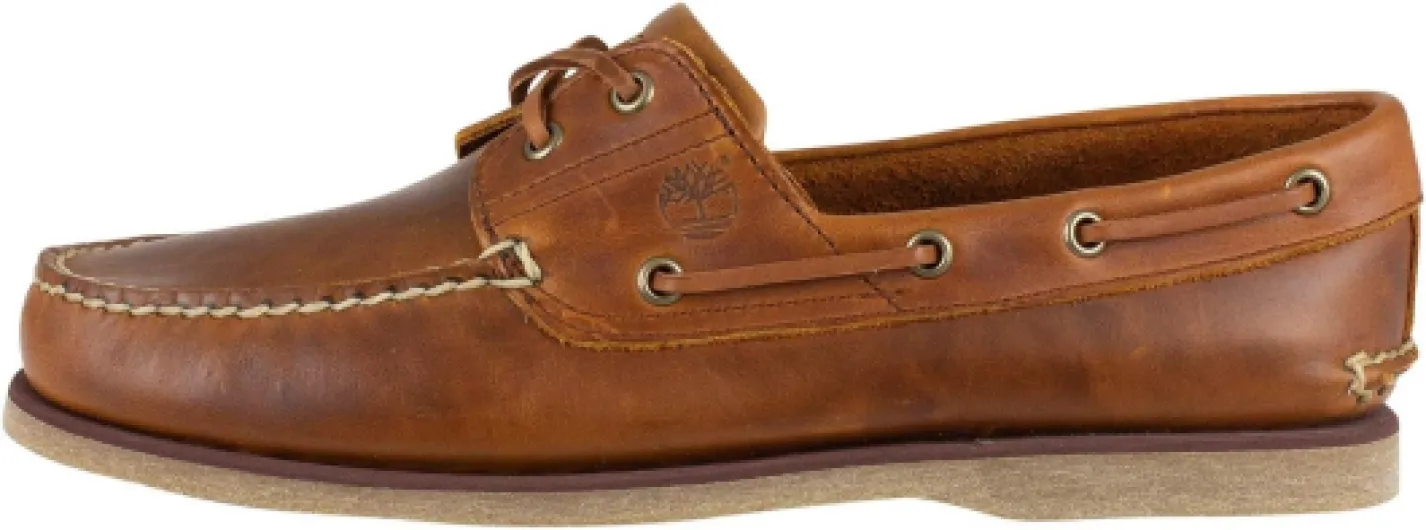 Men's Classic 2 Eye Boat Shoe 9 UK Brown Sahara