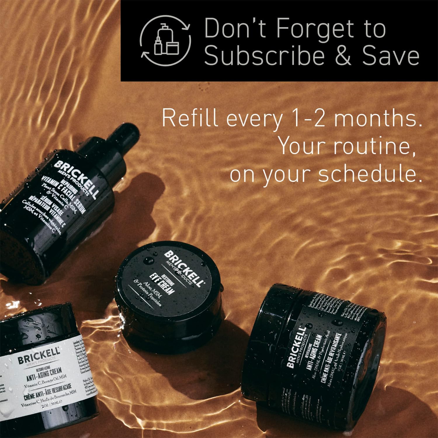 Brickell Men's Retinol Face Moisturizer Cream For Men, Natural & Organic, Anti-Wrinkle Face Night Cream with Retinol & Hyaluronic Acid To Reduce Fine Lines and Even Skin Tone, Fragrance-Free, 59ml