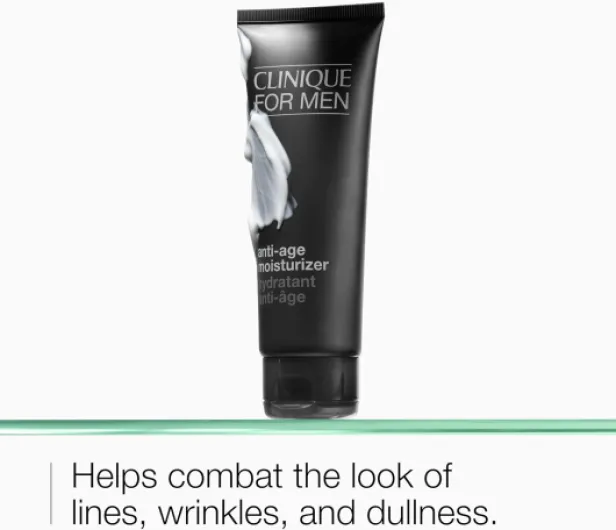 Clinique For Men Daily Face Moisturiser With Hyaluronic Acid, Glycerin and Vitamin E, Anti-Ageing, Hydrating + Brightening